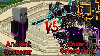 Minecraft |Mobs Battle| Ancient Sorcerer (Leo's Bosses) VS L_Ender 's Cataclysm