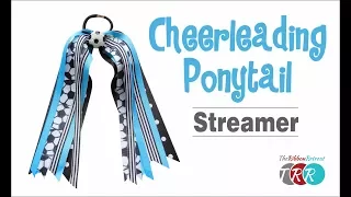How to Make a Cheerleading Ponytail Streamer - TheRibbonRetreat.com