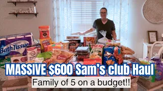 MASSIVE $600 SAMS CLUB HAUL | May 2024