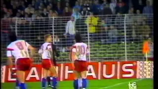 Hamburgo S.V. 2 - Real Zaragoza 0 UEFA Temporada 89-90 (Prórroga)