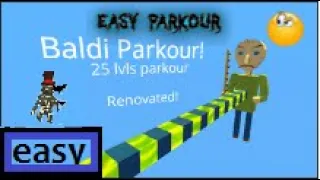 baldi basics parkour 25 lvl (speed run) lol