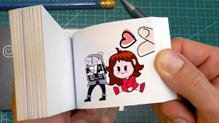 Anime Chibi Fnf vs Finger | Friday Night Funkin' Animation | Ruv x Girlfriend Flipbook