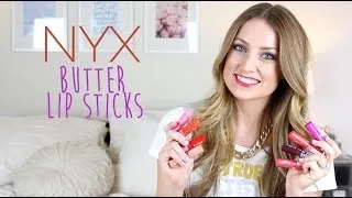 NYX Butter Lipsticks: Entire Collection & Swatches - vlogwithkendra