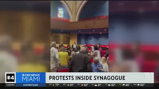 Miami Beach pro-Palestinian protest spills inside synagogue