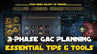 Essential tips & tools for GAC planning! | SWGOH Grand Arena