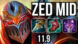 ZED vs VIKTOR (MID) | Rank 4 Zed, Quadra, Legendary, 14/3/7, 500+ games | EUW Challenger | v11.9