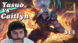 Yasuo vs Caitlyn Bot Lane Season 13 | Yassuo Full Gameplay