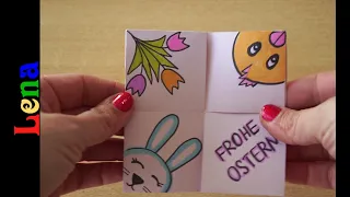 Endlose Osterkarte basteln - Endless Easter Neverending card - Открытка без начала и без конца