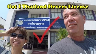 I got a Thailand drivers License