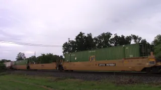 Westbound NS 21J is led by "tuscan mane" #4003 near Enon Valley, PA