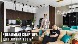 Apartment with a bright style for a young family 130 sq. m. Room tour