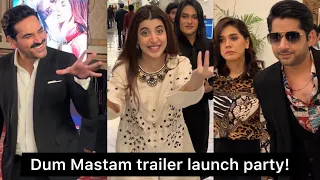 Dum Mastam trailer launch party with Imran Ashraf, Urwa, Humayun Saeed & Nida Yasir in Karachi