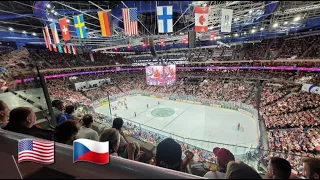 USA - CZE - 0-1, čtvrtfinále MS v ledním hokeji 2024, USA - Česko