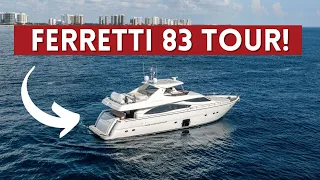 2012 Luxury Ferretti 83 Yacht Tour | Boating Journey