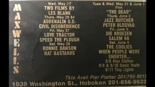 Adrenalin OD (US)  Live @ Maxwell's, Hoboken NJ  26th May 1988 (Restored & mastered)