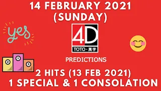Foddy Nujum Prediction for Sports Toto 4D - 14 February 2021 (Sunday)