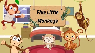 Five Little Monkeys| Nursery Rhymes For Kids| Fun Learning| Preschool Learning