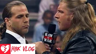 What happened between Shawn Michaels and Triple H in 2001? (A&E Biography)