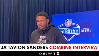 Ja’Tavion Sanders NFL Combine Interview On Travis Kelce And The Future Of Texas Football