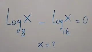 Japanese | Math Olympiad | A Nice Logarithmic Equation