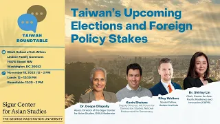 Taiwan Roundtable: Taiwan's Upcoming Elections and Foreign Policy Stakes