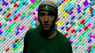 Eminem, Sing for the Moment | Rhyme Scheme Highlighted