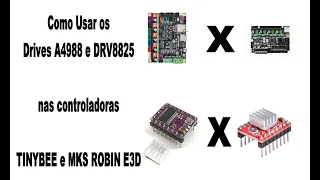 Configurando drivers de Motores de Passo na  TinyBee  & ROBIN E3d