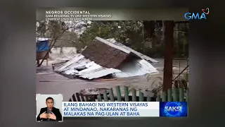 Ilang bahagi ng Western Visayas at Mindanao, nakaranas ng malakas na pag-ulan at baha | Saksi