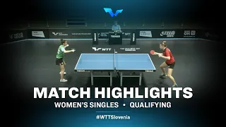 Polona Horvat vs Tatiana Kukulkova | WTT Contender Laško 2021 | WS | Qual