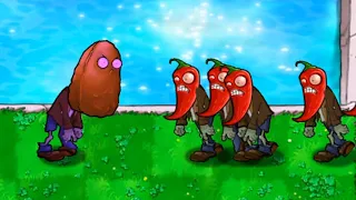 Tall-nut Zombie Fights - Plants vs. Zombies Moments