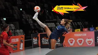 Romania vs Brazil - Women's Doubles (Bronze match) - Teqball World Championships 2022 Nuremberg