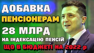 Надбавки пенсіонерам та субсидіантам які заклали в бюджет 2022.