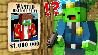 Why Zombie JJ is Wanted ? Mikey Became POLICEMAN ! - Minecraft (Maizen)