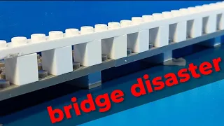 bridge disaster Lego animation катастрофа на мосту лего анимация