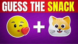 Can You Guess The SNACK by emojis? | 🍕🍩🍔 Emoji Quiz 2024