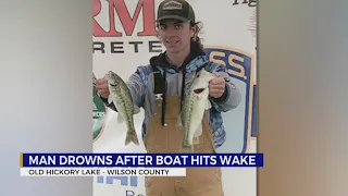Man drowns after boat hits wake on Old Hickory Lake