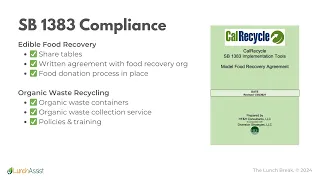 SB 1383 Organic Waste & Food Recovery on The Lunch Break by LunchAssist - May 16, 2024
