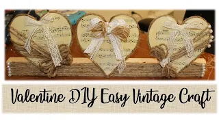 VALENTINE DIY VINTAGE CRAFT USING CARDBOARD