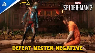 Defeat Mister Negative - Miles vs Martin Lee Fight | SPIDER-MAN 2