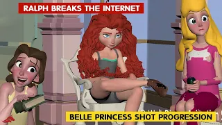 Ralph Breaks Internet | Belle Princess Shot Progression | Pedro Daniel |@3DAnimationInternships