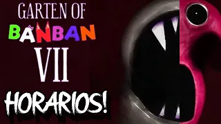 CUANDO SALE GARTEN OF BANBAN 7 HORARIOS Y FECHA OFICIAL DE LANZAMIENTO 24 HORAS