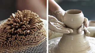 Relaxing ASMR POTTERY ART: mesmerizing clay and ceramic masterpieces