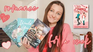 reading romance books for a week | spoiler free reading vlog