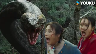 Intense Island Escape from Python Attack: People Highlights Clip! | Snake 4 | YOUKU MONSTER MOVIE