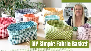 DIY Simple Fabric Basket