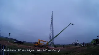 Time Lapse of the installation of an E200 wind turbine