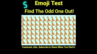 "Spot the Difference Emoji Puzzle Quiz: Find the Odd Emoji Out!" #shorts #trending #short