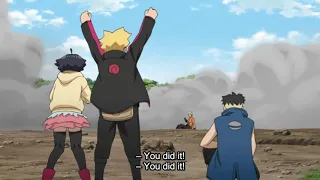 Kawaki Saves Naruto and Himawari | Naruto uses Supermassive Rasengan to defeat Delta