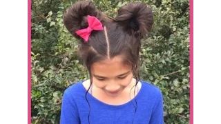 Minnie Mouse Ears Hairstyle | _angieshairstyles_