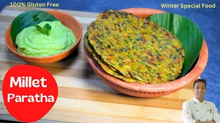 Jowar Paratha | How To Make Jowar Paratha Recipe  | Healthy Gluten Free Recipes | ज्वार का पराठा